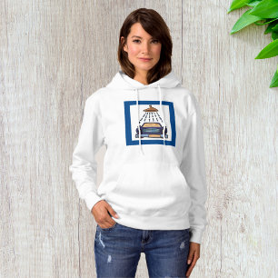 Cartoon Blue Car Wash Vintage Auto Detailing Hoodie