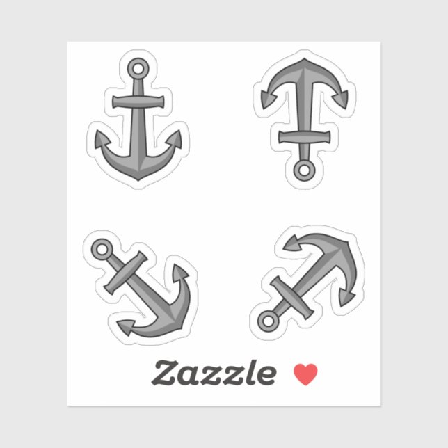 Cartoon Boat Anchor Set (Sheet)