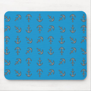 Cartoon Boat Anchor Set Mouse Pad
