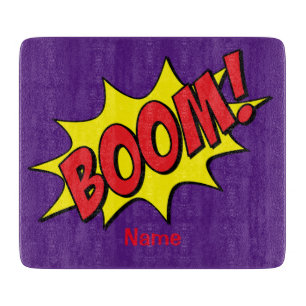 Cartoon Boom Thunder_Cove Cutting Board