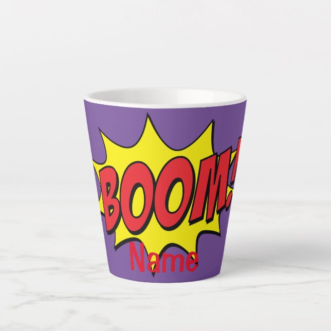 Cartoon Boom Thunder_Cove Latte Mug (Front)