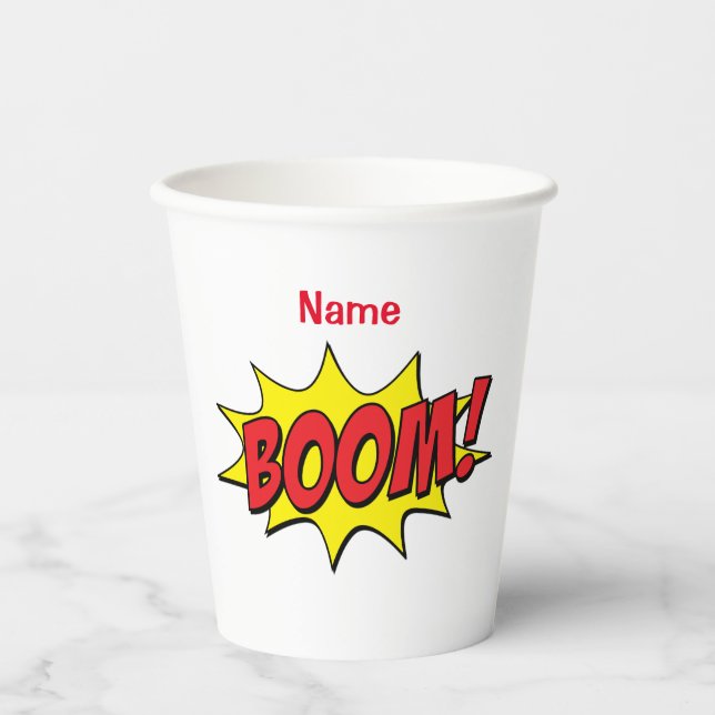Cartoon Boom Thunder_Cove Paper Cups (Front)