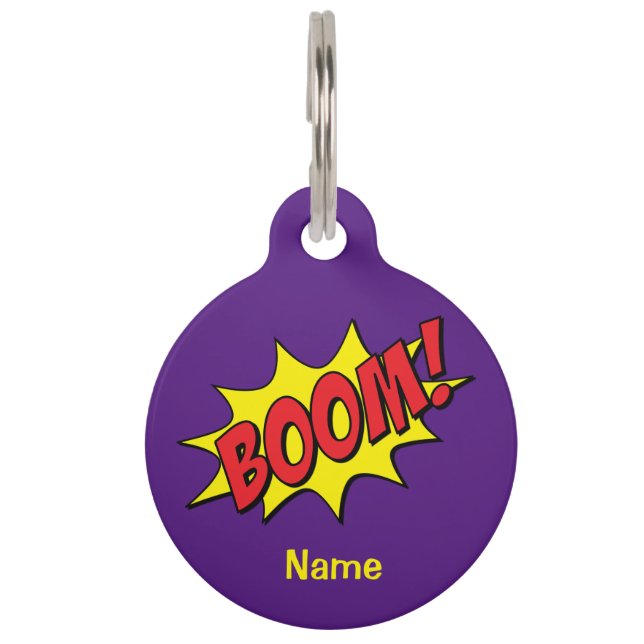 Cartoon Boom Thunder_Cove  Pet Tag (Front)