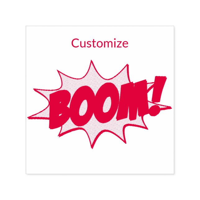 Cartoon Boom Thunder_Cove Self-inking Stamp (Design)