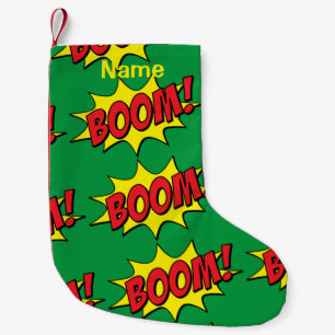 Cartoon Boom Thunder_Cove Small Christmas Stocking
