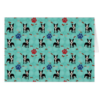 Cartoon Boston Terrier
