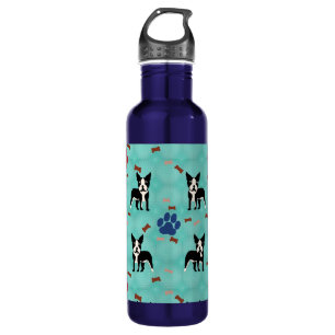 Cartoon Boston Terrier 710 Ml Water Bottle