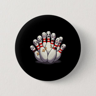 Cartoon Bowling Scared Bowling Pins Funny Sport Bo