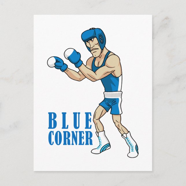 cartoon boxer postcard (Front)