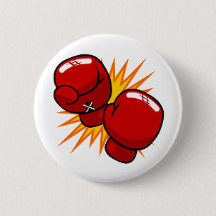 Cartoon Boxing Gloves 6 Cm Round Badge