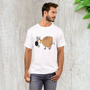 Cartoon Brown Cow T-Shirt
