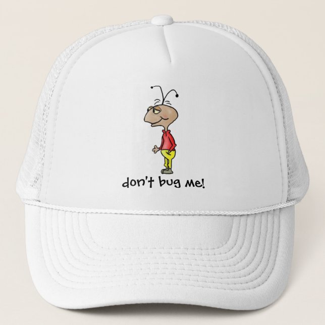 Cartoon Bug Trucker Hat (Front)