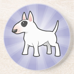 Cartoon Bull Terrier Coaster