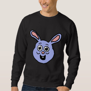 Cartoon Bunny Head Sweatshirt