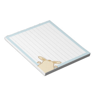 Cartoon bunny illustration notepad