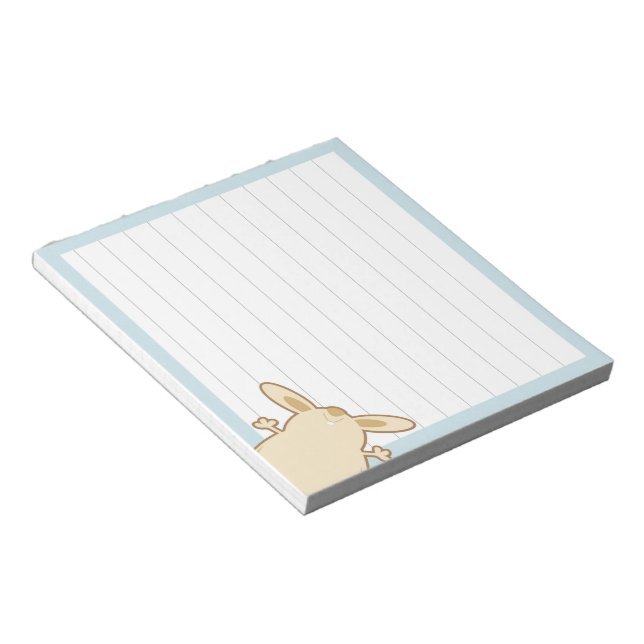 Cartoon bunny illustration notepad (Angled)