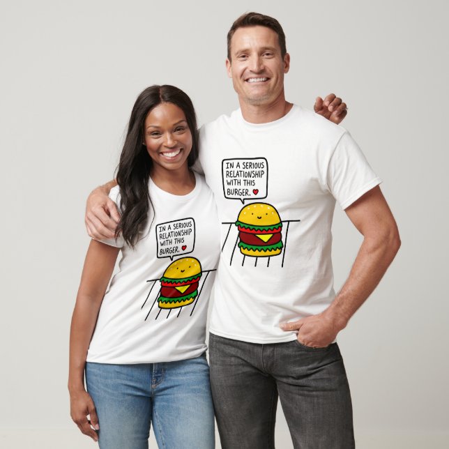 Cartoon Burger T-Shirt (Unisex)