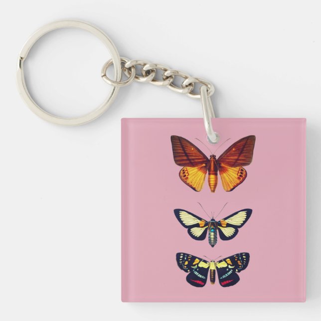 Cartoon Butterflies Key Ring (Front)