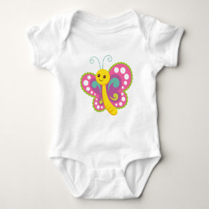 Cartoon Butterfly Baby Bodysuit