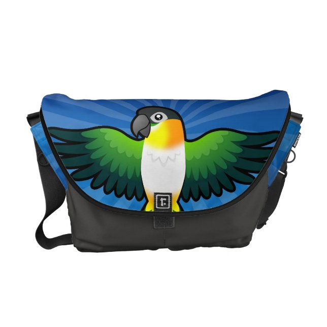Cartoon Caique / Lovebird / Pionus / Parrot Commuter Bag (Front)