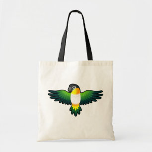 Cartoon Caique / Lovebird / Pionus / Parrot Tote Bag