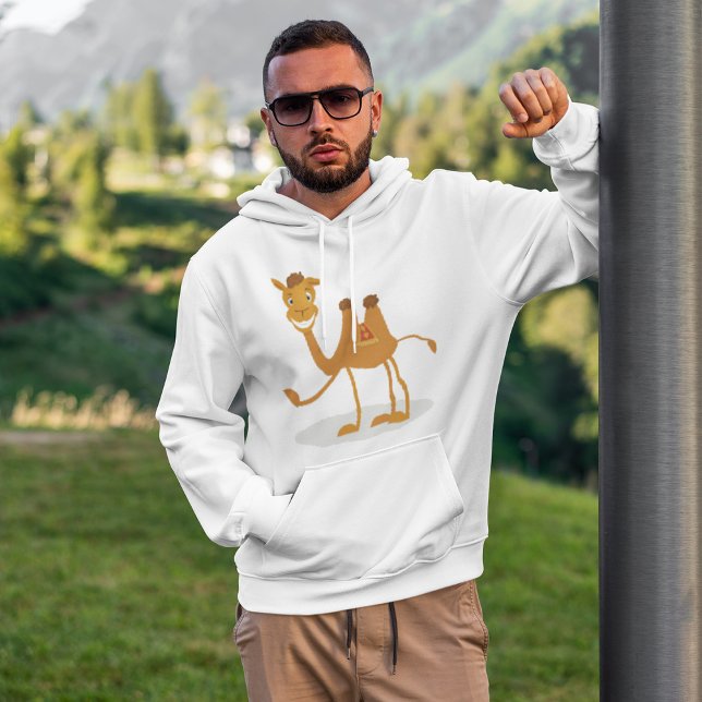 Cartoon Camel Smiling Desert Animal Character Hoodie (Creator Uploaded)