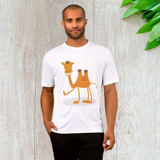 Cartoon Camel Smiling Desert Animal Character T-Shirt (Creator Uploaded)