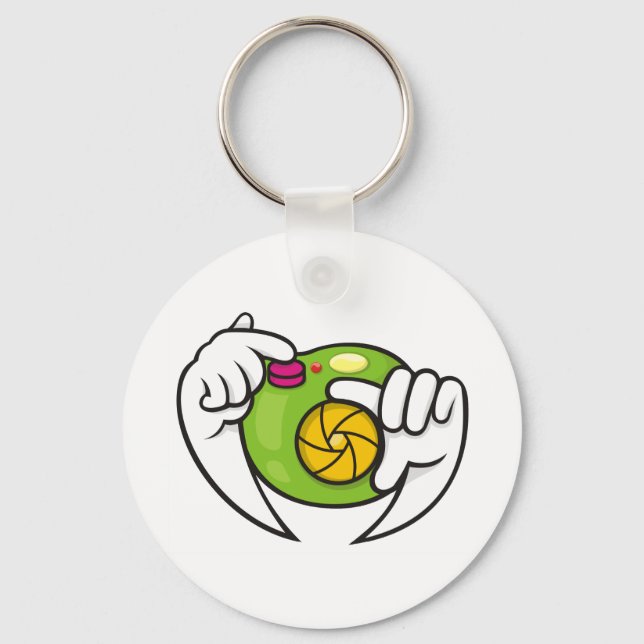 Cartoon Camera Key Ring (Front)