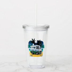 Cartoon Camper Acrylic Tumbler