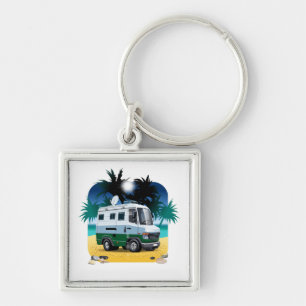 Cartoon Camper Key Ring