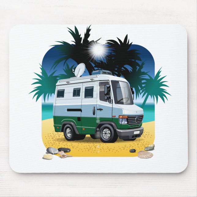 Cartoon Camper Mouse Pad (Front)