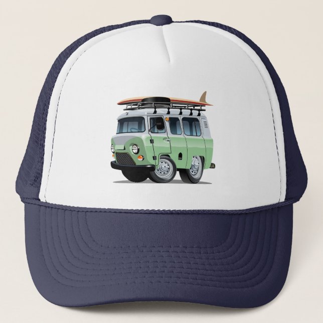 Cartoon Camper Trucker Hat (Front)