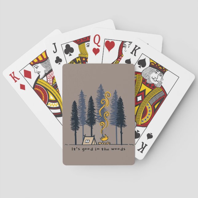 Cartoon Camping Playing Cards (Back)