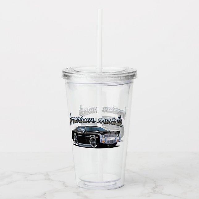Cartoon car acrylic tumbler (Front)