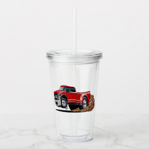 Cartoon car acrylic tumbler