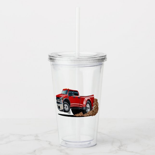 Cartoon car acrylic tumbler (Front)