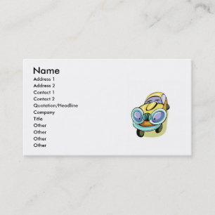 Cartoon Car Business Card