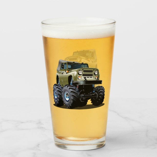 Cartoon car glass (Front Filled)
