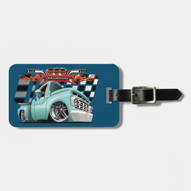 Cartoon car luggage tag (Front Horizontal)