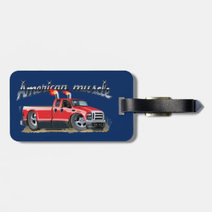 Cartoon car luggage tag