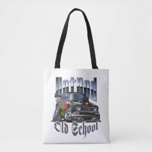 Cartoon car tote bag