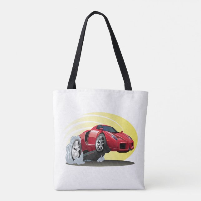 Cartoon car tote bag (Back)