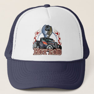 Cartoon car trucker hat