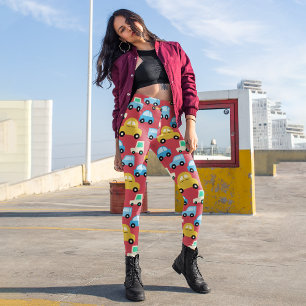 Cartoon Cars Capri Leggings