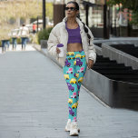 Cartoon Cars Capri Leggings<br><div class="desc">Are you a cartoon lover or a toy lover? Then try out these toy car pattern leggings. Remember everyone as the childish and naughty kids hidden inside us. Try these Capri leggings and share your comments.</div>