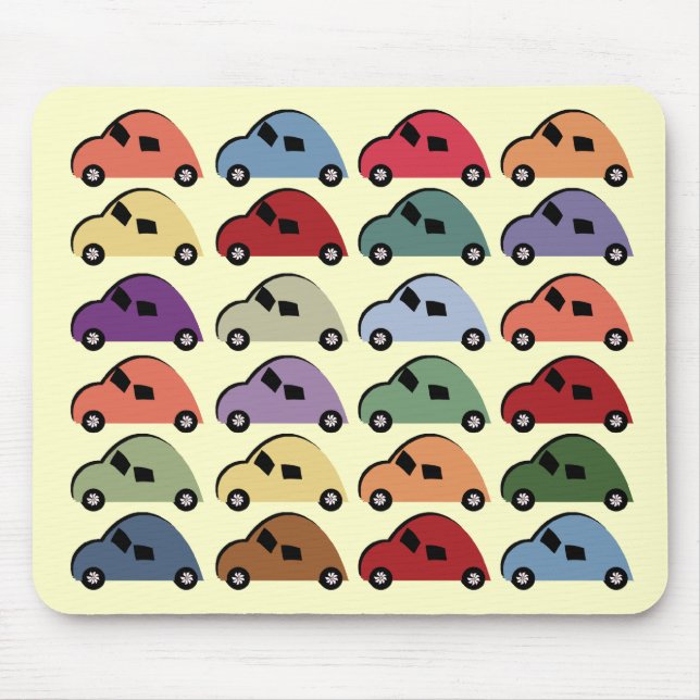Cartoon Cars Mousepad (Front)