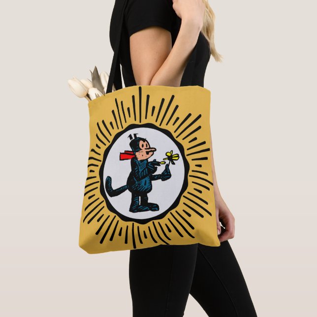 Cartoon Cat All-Over Print Tote Bag (Close Up)