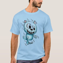 Cartoon Cat Blue