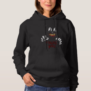Cartoon cat Creepy Horror trick or treat  Hoodie