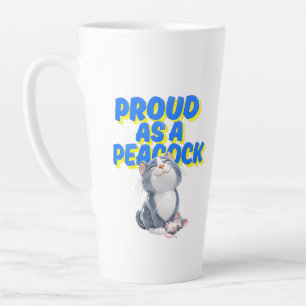 Cartoon Cat & Mouse Latte Mug